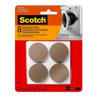 Scotch Gripping Pads 3.8cm Round Brown, Pack of 8